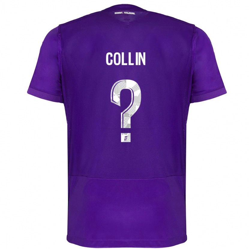 Danxen Mujer Camiseta Théo Collin #0 Morado Blanco 1ª Equipación 2024/25 La Camisa México