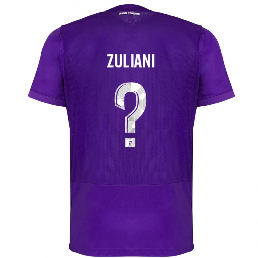 Danxen Mujer Camiseta Edhy Zuliani #0 Morado Blanco 1ª Equipación 2024/25 La Camisa México