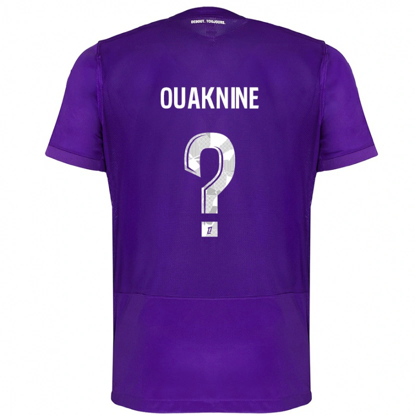 Danxen Mujer Camiseta Jules Ouaknine #0 Morado Blanco 1ª Equipación 2024/25 La Camisa México
