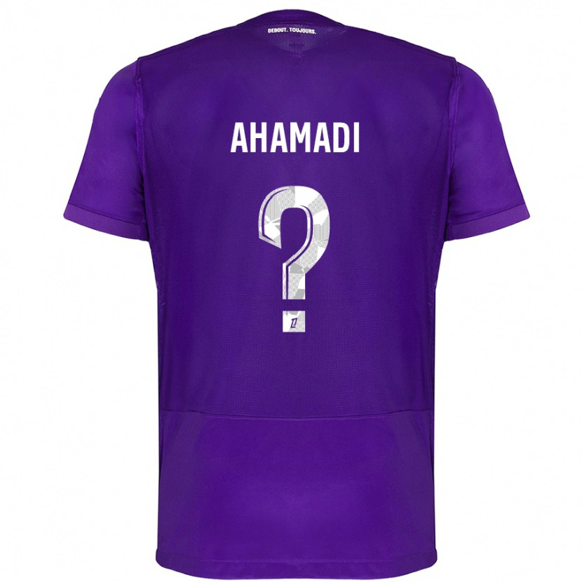 Danxen Mujer Camiseta Isaack Ahamadi #0 Morado Blanco 1ª Equipación 2024/25 La Camisa México