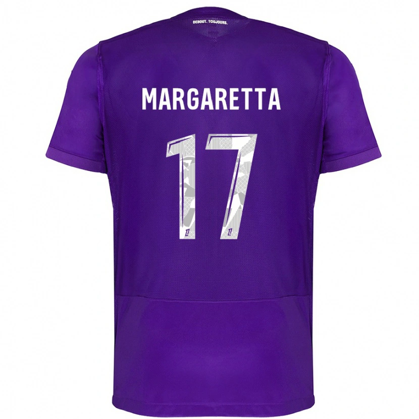 Danxen Mujer Camiseta Jessica Margaretta #17 Morado Blanco 1ª Equipación 2024/25 La Camisa México