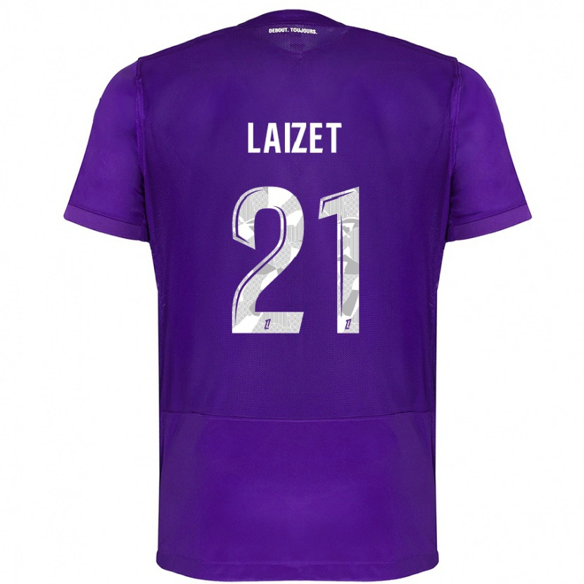 Danxen Mujer Camiseta Emma Laizet #21 Morado Blanco 1ª Equipación 2024/25 La Camisa México