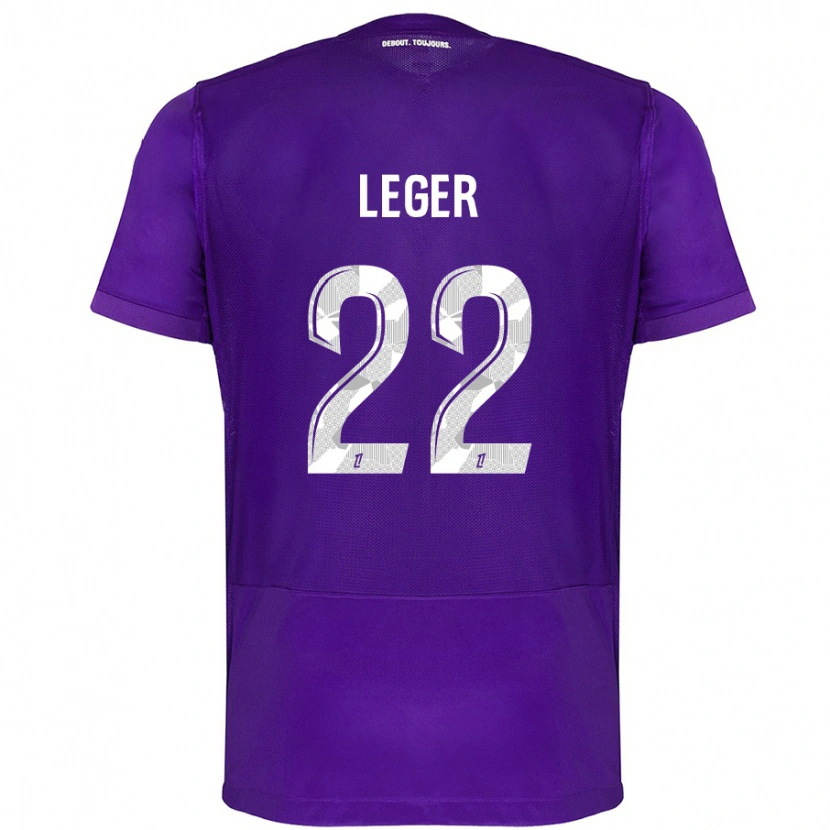 Danxen Mujer Camiseta Christelle Léger #22 Morado Blanco 1ª Equipación 2024/25 La Camisa México