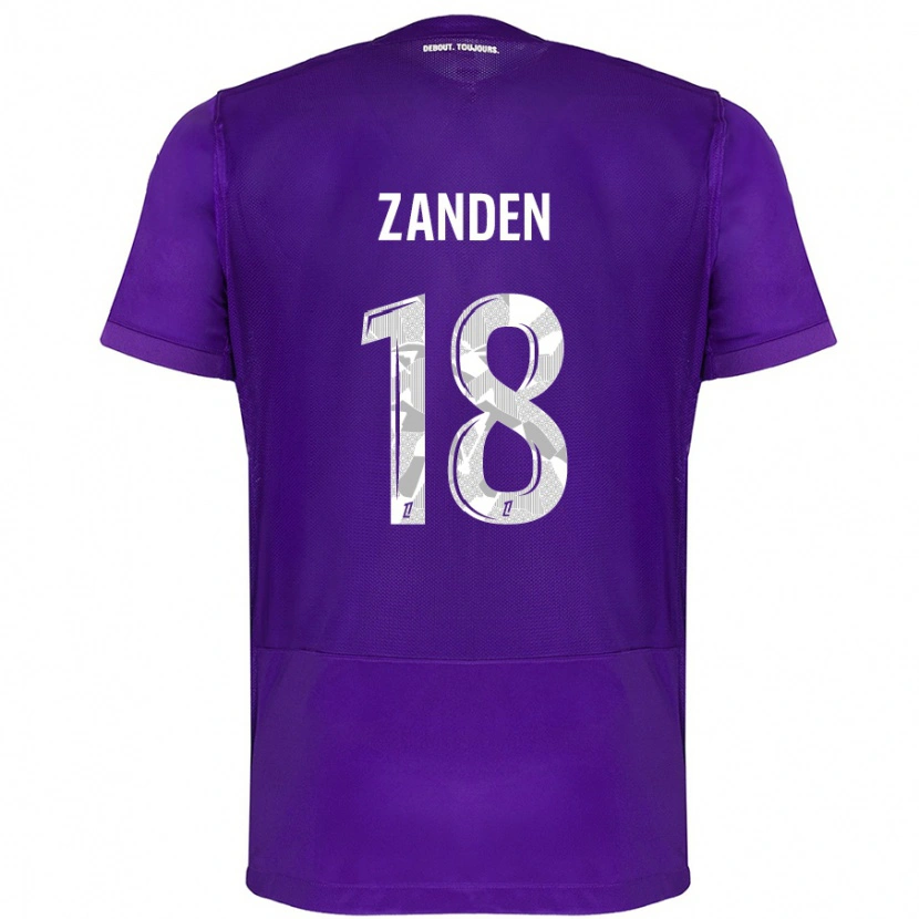 Danxen Mujer Camiseta Oliver Zandén #18 Morado Blanco 1ª Equipación 2024/25 La Camisa México