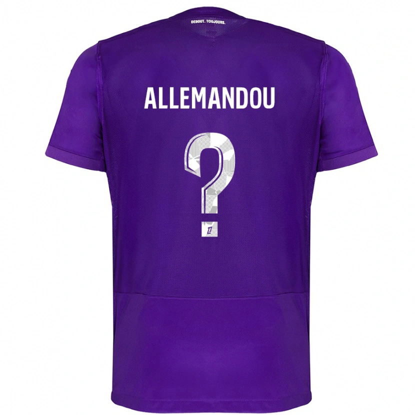 Danxen Mujer Camiseta Teddy Allemandou #0 Morado Blanco 1ª Equipación 2024/25 La Camisa México