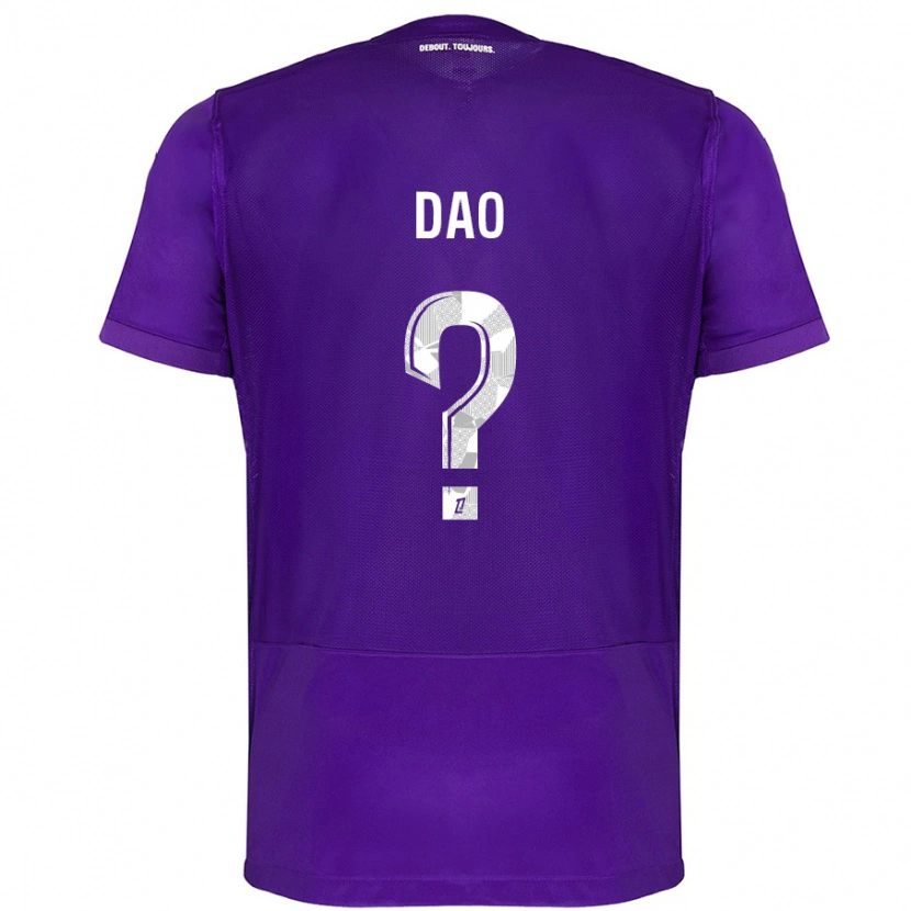 Danxen Mujer Camiseta Elyess Dao #0 Morado Blanco 1ª Equipación 2024/25 La Camisa México
