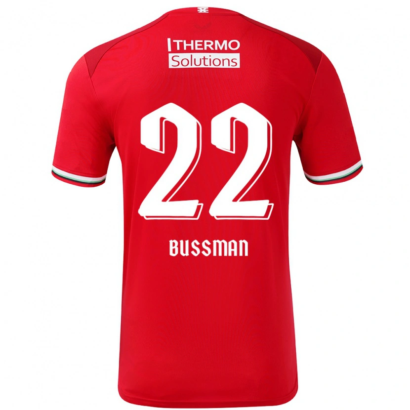 Danxen Mujer Camiseta Fiene Bussman #22 Rojo Blanco 1ª Equipación 2024/25 La Camisa México