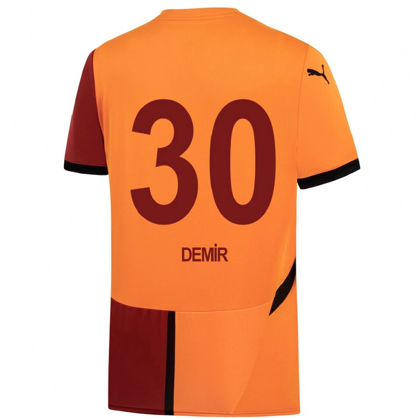 Danxen Mujer Camiseta Yusuf Demir #30 Amarillo Rojo 1ª Equipación 2024/25 La Camisa México