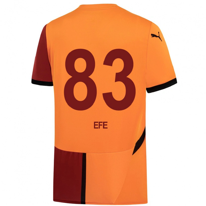 Danxen Mujer Camiseta Efe Akman #83 Amarillo Rojo 1ª Equipación 2024/25 La Camisa México