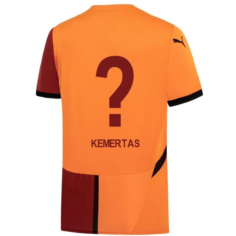 Danxen Mujer Camiseta Batın Özden Kemertaş #0 Amarillo Rojo 1ª Equipación 2024/25 La Camisa México