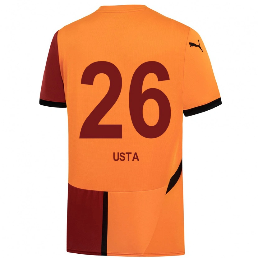 Danxen Mujer Camiseta Alanur Usta #26 Amarillo Rojo 1ª Equipación 2024/25 La Camisa México