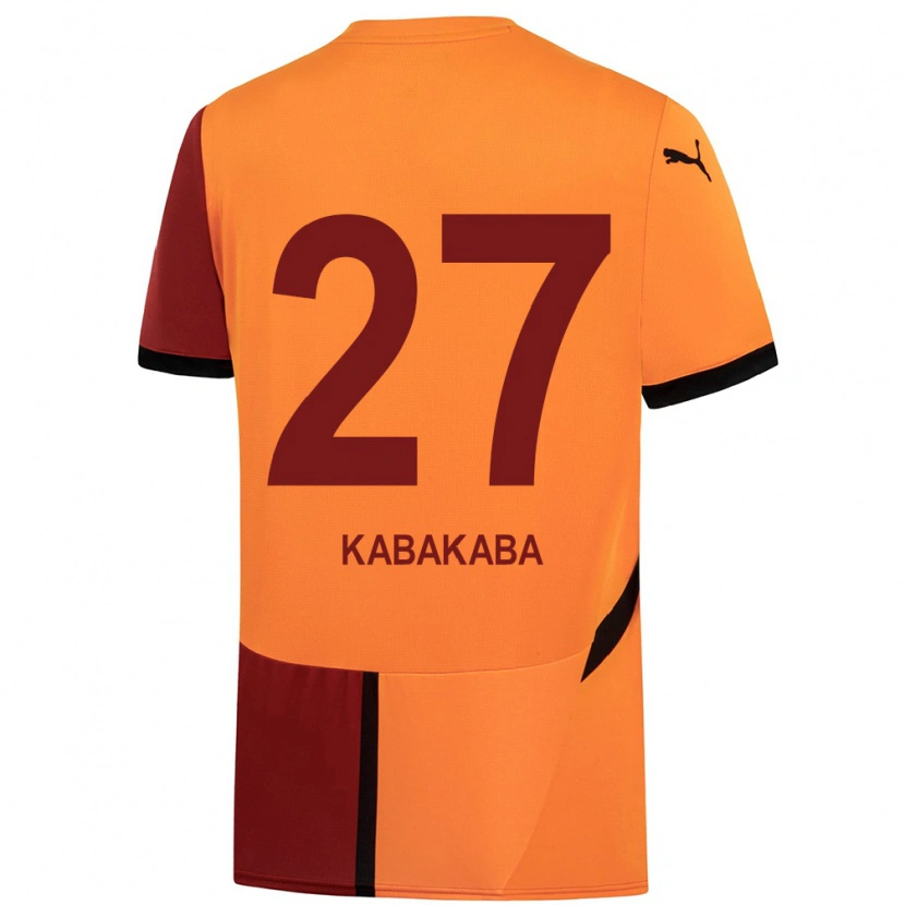 Danxen Mujer Camiseta Naomie Kabakaba #27 Amarillo Rojo 1ª Equipación 2024/25 La Camisa México