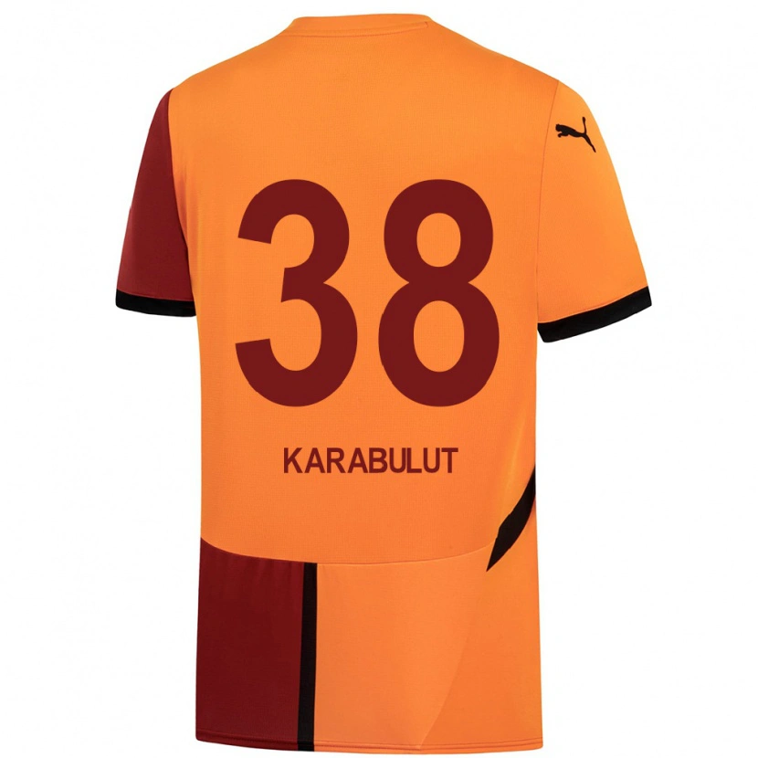 Danxen Mujer Camiseta Arzu Karabulut #38 Amarillo Rojo 1ª Equipación 2024/25 La Camisa México
