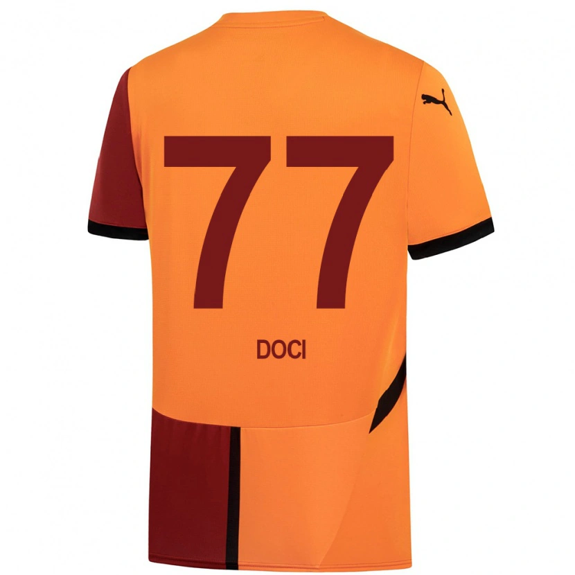 Danxen Mujer Camiseta Megi Doci #77 Amarillo Rojo 1ª Equipación 2024/25 La Camisa México
