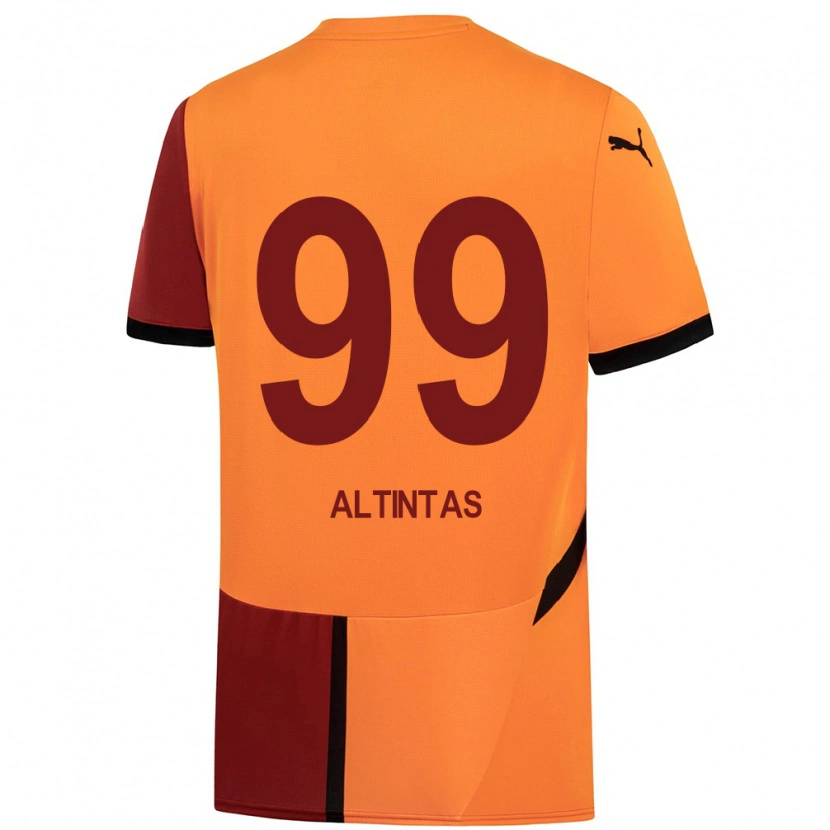Danxen Mujer Camiseta Benan Altıntaş #99 Amarillo Rojo 1ª Equipación 2024/25 La Camisa México