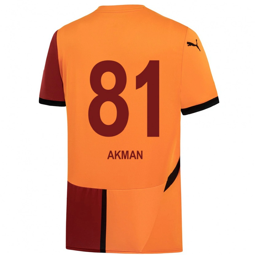 Danxen Mujer Camiseta Hamza Akman #81 Amarillo Rojo 1ª Equipación 2024/25 La Camisa México
