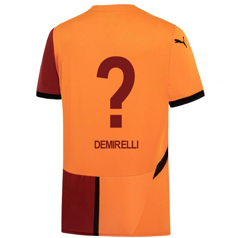 Danxen Mujer Camiseta Ahmet Demirelli #0 Amarillo Rojo 1ª Equipación 2024/25 La Camisa México