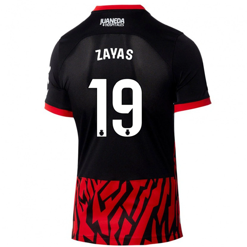 Danxen Mujer Camiseta Yosmel Zayas #19 Negro Rojo 1ª Equipación 2024/25 La Camisa México