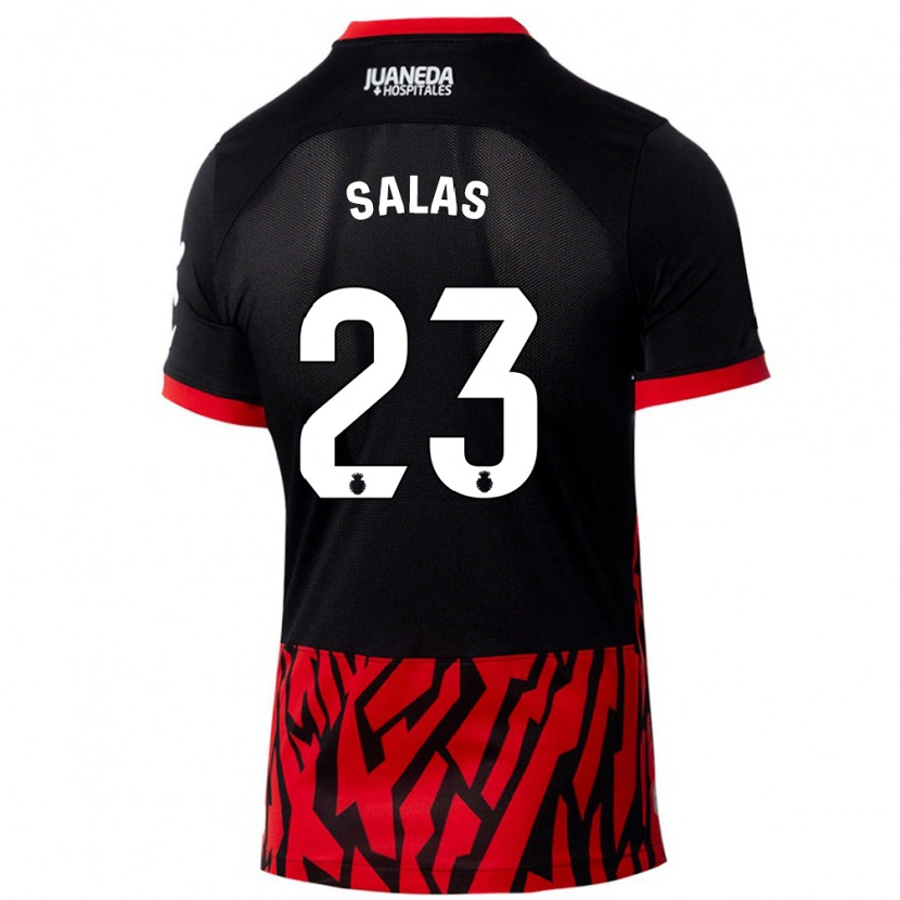 Danxen Mujer Camiseta Jan Salas #23 Negro Rojo 1ª Equipación 2024/25 La Camisa México