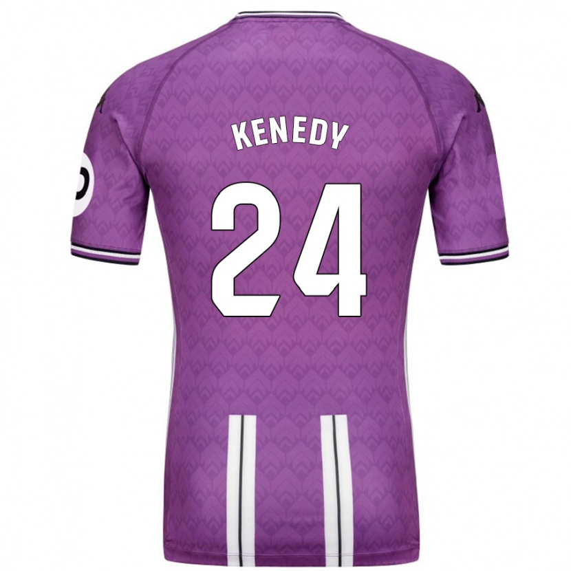 Danxen Mujer Camiseta Kenedy #24 Púrpura Blanco 1ª Equipación 2024/25 La Camisa México