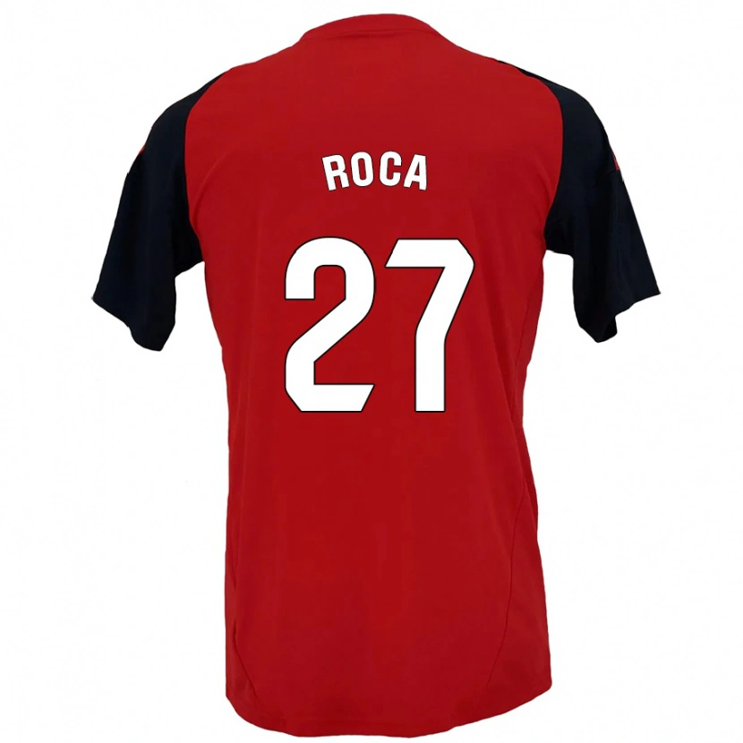 Danxen Mujer Camiseta Joel Roca #27 Rojo Negro 1ª Equipación 2024/25 La Camisa México