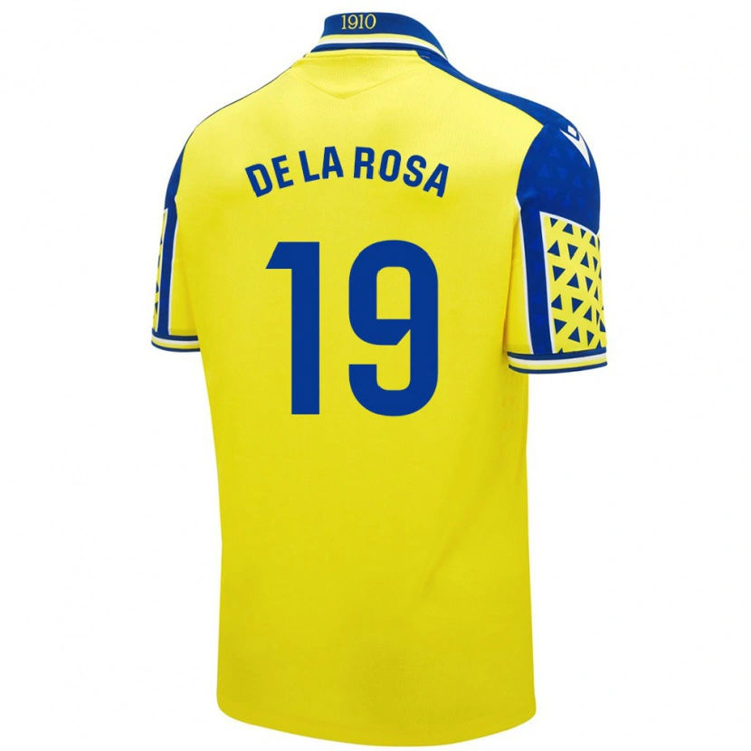 Danxen Mujer Camiseta José Antonio De La Rosa #19 Amarillo Azul 1ª Equipación 2024/25 La Camisa México