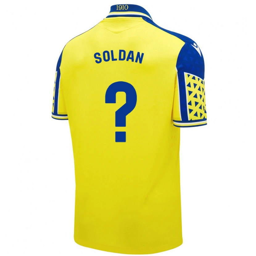 Danxen Mujer Camiseta Iván Soldán #0 Amarillo Azul 1ª Equipación 2024/25 La Camisa México