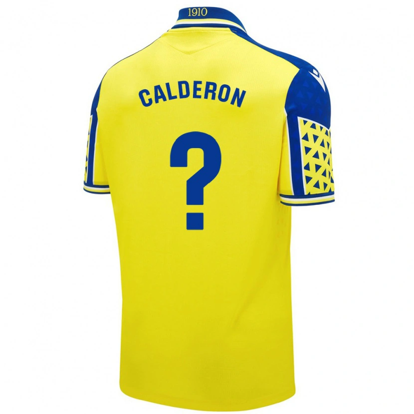Danxen Mujer Camiseta Martín Calderón #0 Amarillo Azul 1ª Equipación 2024/25 La Camisa México
