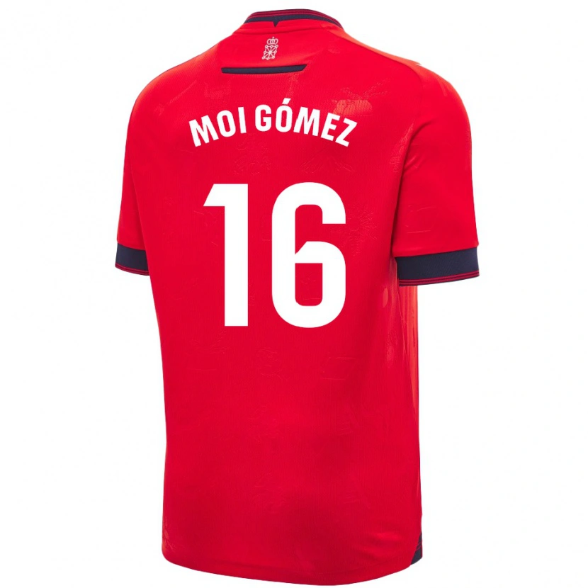 Danxen Mujer Camiseta Moi Gómez #16 Rojo Blanco 1ª Equipación 2024/25 La Camisa México