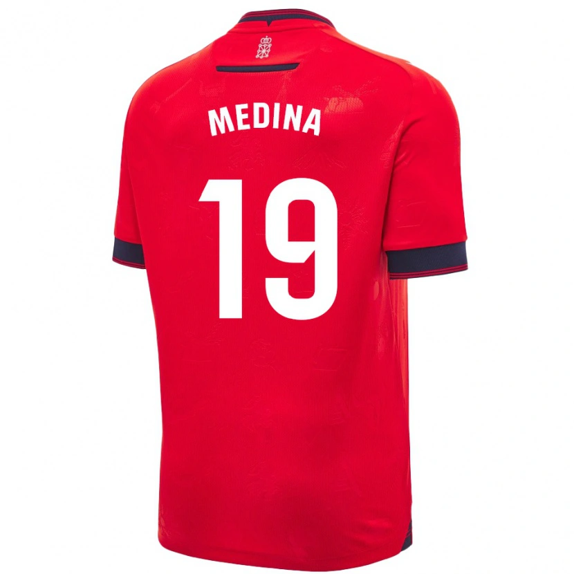 Danxen Mujer Camiseta Arantxa Medina Torreblanca #19 Rojo Blanco 1ª Equipación 2024/25 La Camisa México