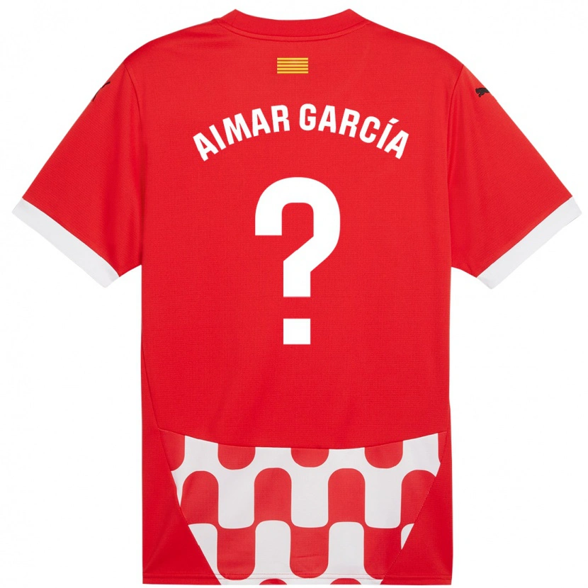 Danxen Mujer Camiseta Aimar García #0 Rojo Blanco 1ª Equipación 2024/25 La Camisa México