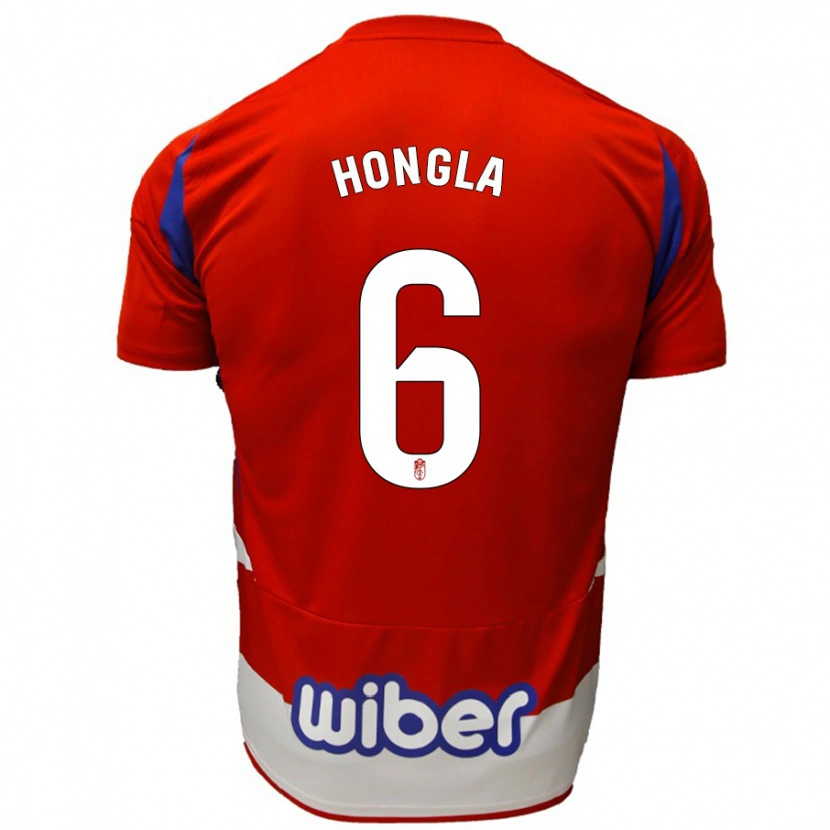 Danxen Mujer Camiseta Martin Hongla #6 Rojo Blanco Azul 1ª Equipación 2024/25 La Camisa México