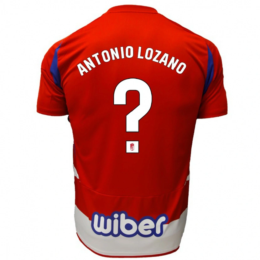 Danxen Mujer Camiseta José Antonio Lozano #0 Rojo Blanco Azul 1ª Equipación 2024/25 La Camisa México