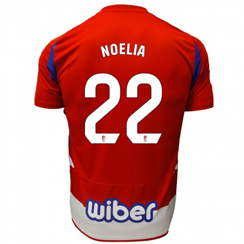 Danxen Mujer Camiseta Noelia Salas Mullens #22 Rojo Blanco Azul 1ª Equipación 2024/25 La Camisa México