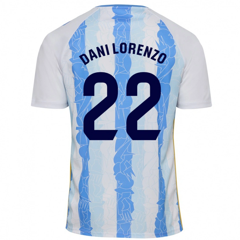 Danxen Mujer Camiseta Dani Lorenzo #22 Blanco Azul 1ª Equipación 2024/25 La Camisa México