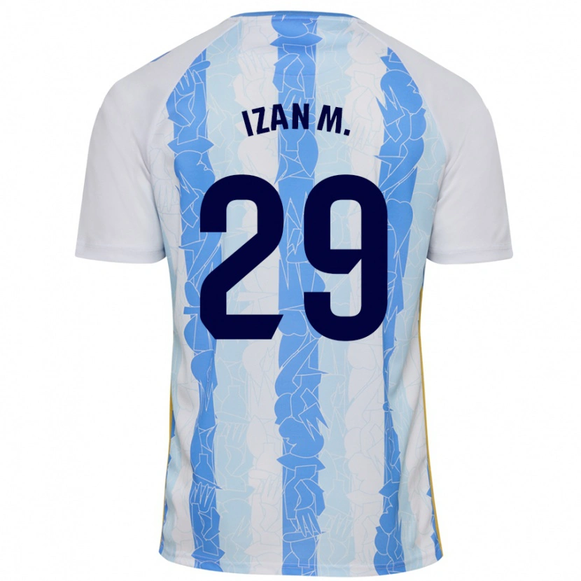 Danxen Mujer Camiseta Izan Merino #29 Blanco Azul 1ª Equipación 2024/25 La Camisa México