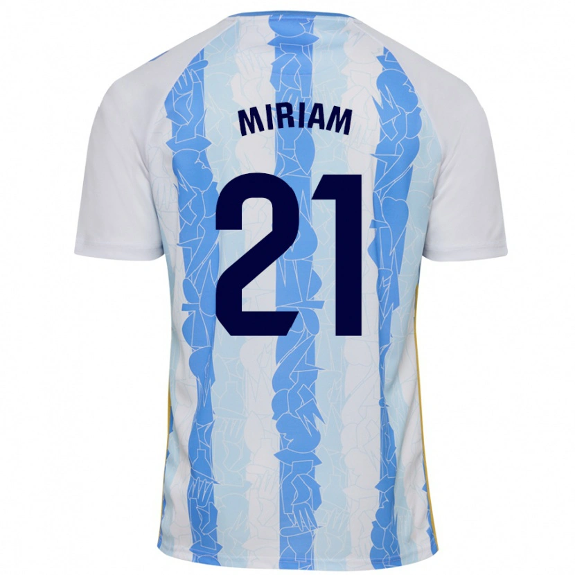Danxen Mujer Camiseta Míriam #21 Blanco Azul 1ª Equipación 2024/25 La Camisa México