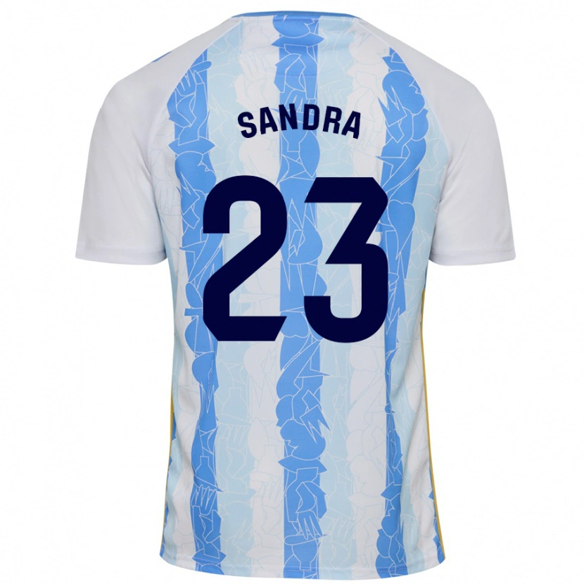 Danxen Mujer Camiseta Sandra #23 Blanco Azul 1ª Equipación 2024/25 La Camisa México