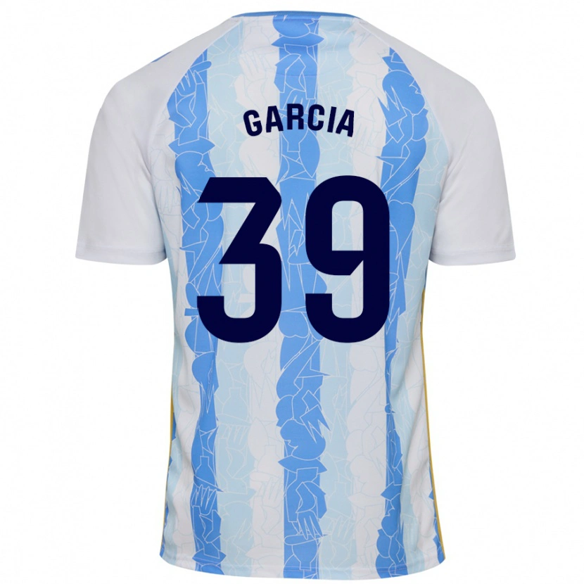 Danxen Mujer Camiseta Claudia García #39 Blanco Azul 1ª Equipación 2024/25 La Camisa México