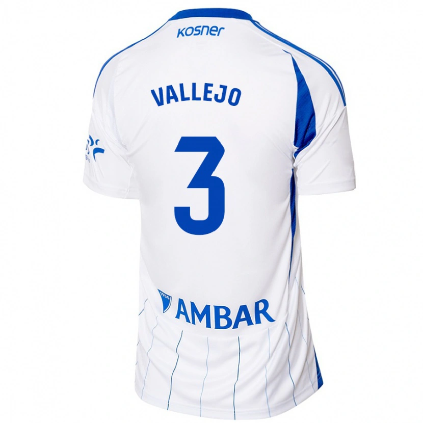 Danxen Mujer Camiseta Jaime Vallejo #3 Rojo Blanco 1ª Equipación 2024/25 La Camisa México