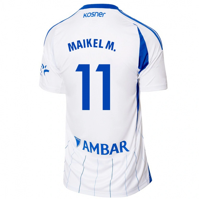 Danxen Mujer Camiseta Maikel Mesa #11 Rojo Blanco 1ª Equipación 2024/25 La Camisa México