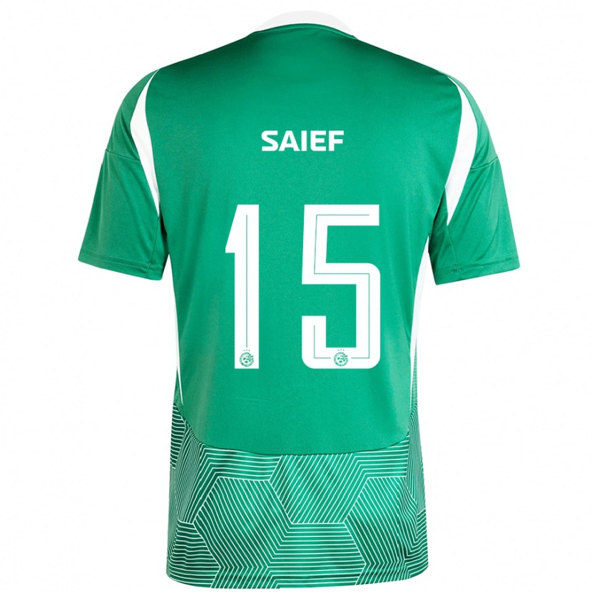 Danxen Mujer Camiseta Kenny Saief #15 Verde Blanco 1ª Equipación 2024/25 La Camisa México