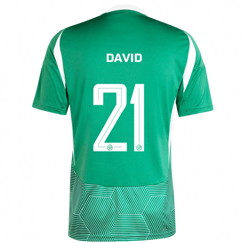 Danxen Mujer Camiseta Dean David #21 Verde Blanco 1ª Equipación 2024/25 La Camisa México