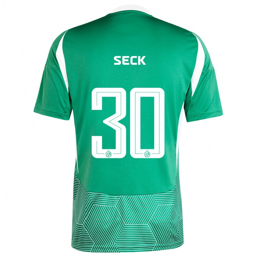 Danxen Mujer Camiseta Abdoulaye Seck #30 Verde Blanco 1ª Equipación 2024/25 La Camisa México