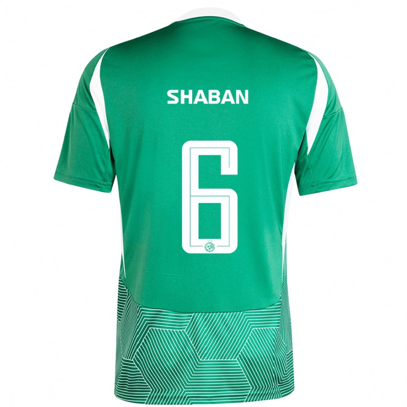 Danxen Mujer Camiseta Loay Shaban #6 Verde Blanco 1ª Equipación 2024/25 La Camisa México