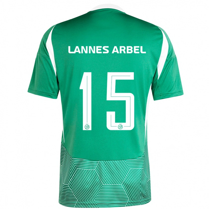Danxen Mujer Camiseta Tomer Lannes Arbel #15 Verde Blanco 1ª Equipación 2024/25 La Camisa México