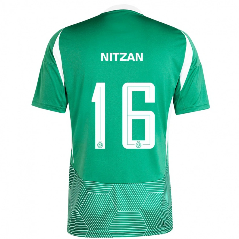 Danxen Mujer Camiseta Itamar Nitzan #16 Verde Blanco 1ª Equipación 2024/25 La Camisa México