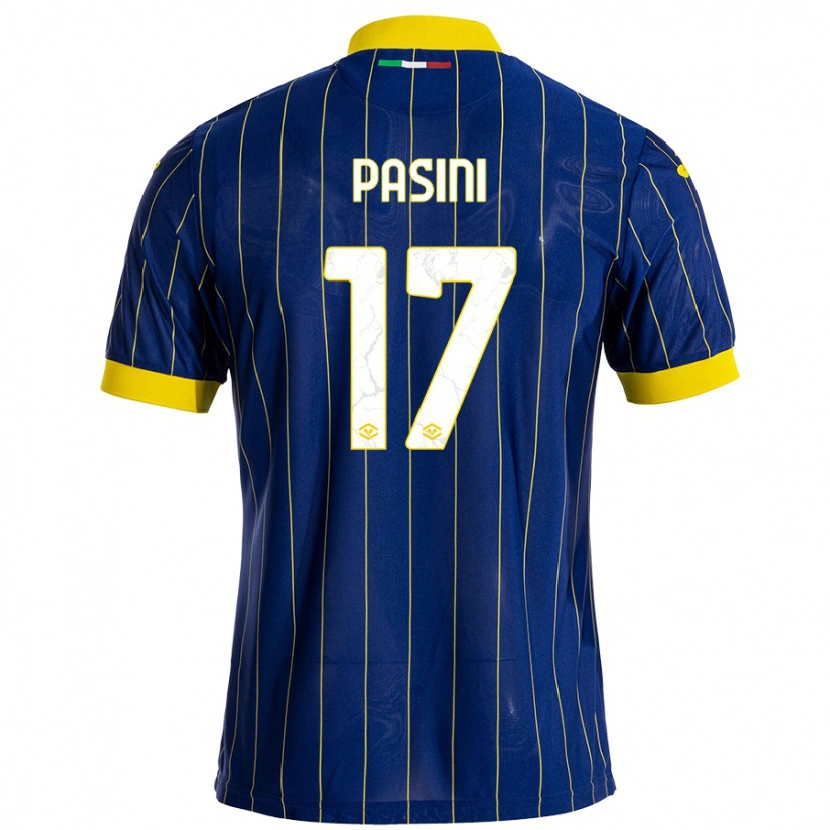 Danxen Mujer Camiseta Veronica Pasini #17 Azul Amarillo 1ª Equipación 2024/25 La Camisa México