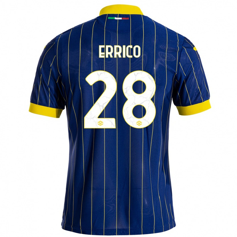 Danxen Mujer Camiseta Emma Raffaella Errico #28 Azul Amarillo 1ª Equipación 2024/25 La Camisa México