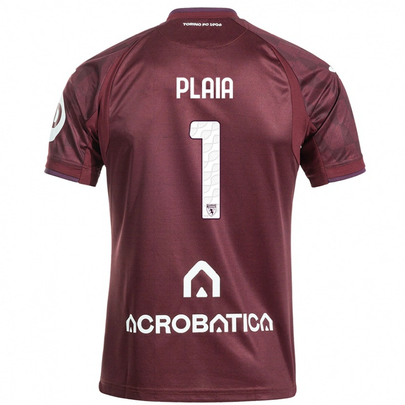 Danxen Mujer Camiseta Francesco Plaia #1 Granate Blanco 1ª Equipación 2024/25 La Camisa México